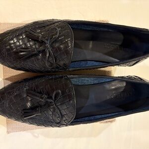 Sesto Meucci pre-owned Black Woven Loafers